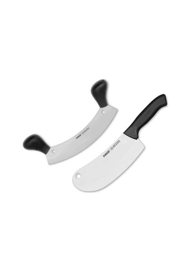 Pirge Evde Kolay Kebap Seti - Kıyma ve Soğan Bıçağı Siyah