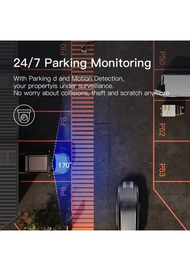 Xuweiwei Dual Recording 64gb High Definition 1080p Streaming Dash Cam Park Modu Gece Gorusu