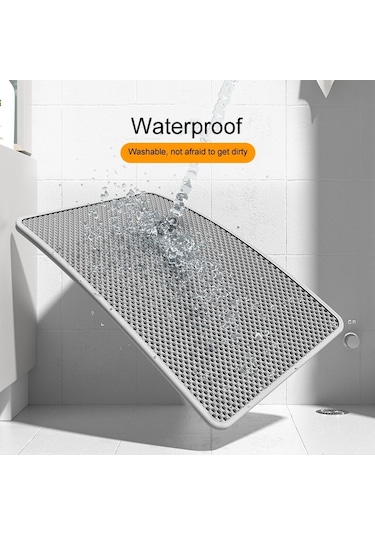 Sones 45 X 30cm Filtreleme Ve Sıçramaya Dayanıklı Çöp Mat Pet Çift Katmanlı Eva Yatak Pedleri