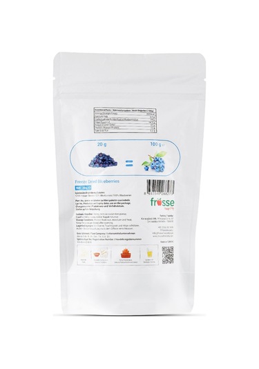 Freeze Dry Kurutulmuş Yaban Mersini 100 Gr 100 G
