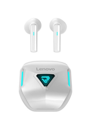 Leezsing Lenovo Gt132 Beyaz Bluetooth Kulaklık - V5.3 Versiyonu, 10-15m Aktarım Mesafesi, 1-2 Saat Şarj Süresi