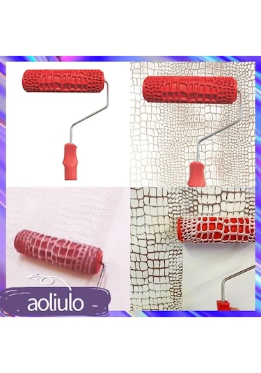Reedark 7 İnç Krokodil Desenli Rulo, Gelişmiş Boya Baskı Aleti, Duvar Dekorasyonu İçin Artistik Texture Oluşturucu
