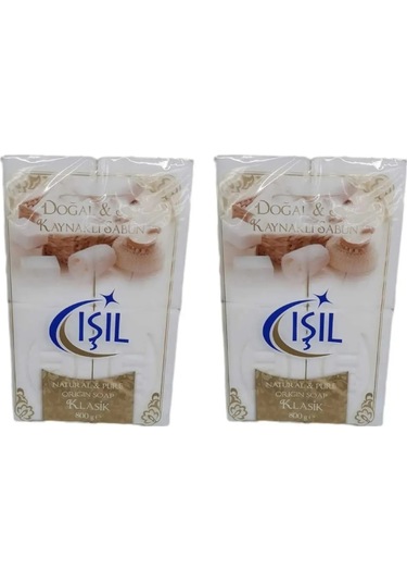 Işıl Doğal Saf Kaynaklı Katı Sabun 4 x 200 G 2 Paket