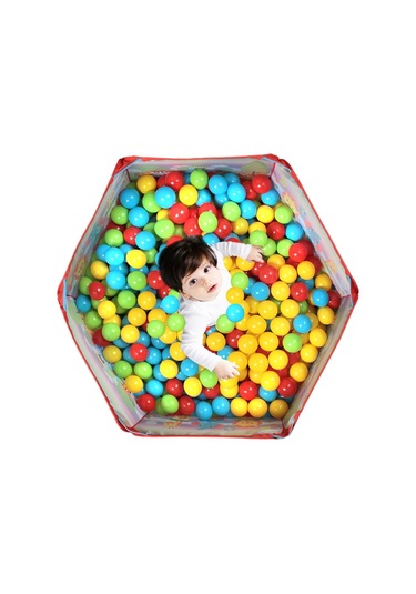 Baby Marine Katlanabilir Top Havuzu + 6 CM 200 Adet Havuz  Topu