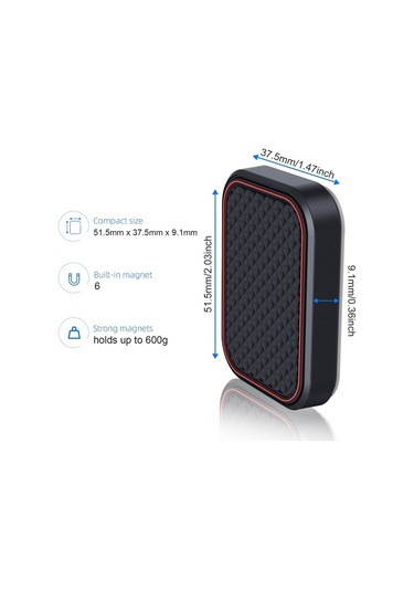 Sones Düz Yapışkanlı Manyetik Araba Cep Telefonu Navigasyon Tutucu Gri