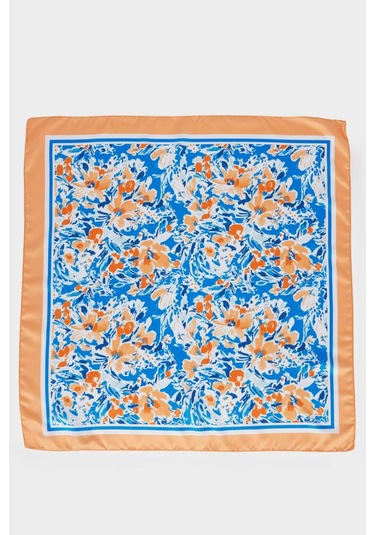 Defacto Kadın Desenli Fular G1573ax25wnbe2 Mavi