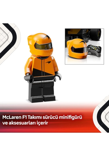 LEGO® Speed Champions McLaren F1® Team MCL38 Yarış Arabası 77251 - 10 Yaş ve Üzeri Çocuklar için Yaratıcı Oyuncak Yapım Seti (269 Parça)