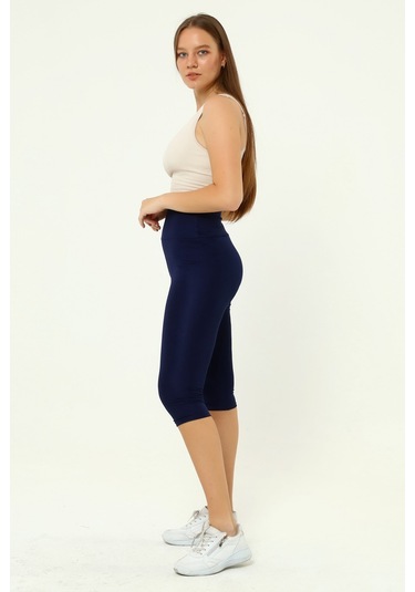 Kapri Tayt Toparlayıcı Yüksel Bel Lacivert Renk Lacivert
