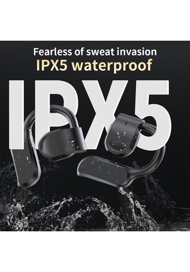 Folinda Gt05 Kulaküstü Açık Kulaaklı Bluetooth 5.4 Kulaklık - Spor İçin Ağrısız Taşıma, Dış Ses Algılama, Uzun Pil Ömrü, Dokunmatik Kontrol, Ipx5 Su Geçirmez, 300mah Şarj Kutusu, Siyah