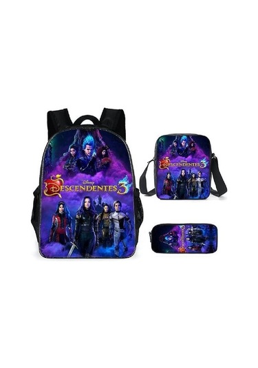 3 Adet/set Torunları Satchel Anime Gündelik Okul Çantası Polyester Sırt Çantası İle Kalem Torbası Messenger Çanta T3fhsa Diğer