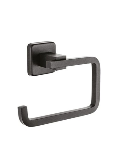 Ömür Boyu Paslanmaz Tuvalet Wc Kağıtlığı Siyah D-004