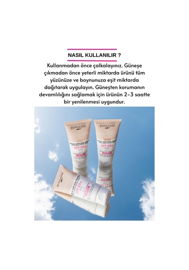 Byphasse Anti-Aging 3'ü 1 Arada Renkli Güneş Kremi Bronz SPF50+ 50 ML
