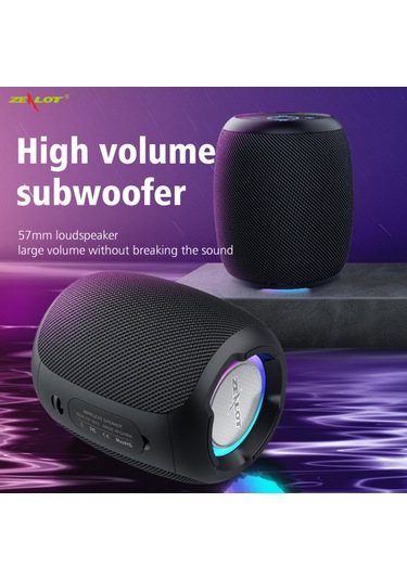 Reedark S53 Taşınabilir Bluetooth 5.0 Tws Ipx6 Su Geçirmez 30 Saat Çalışma Hifi Ses Usb/tf/aux Bass Hoparlör Parti Ve Dış Mekan