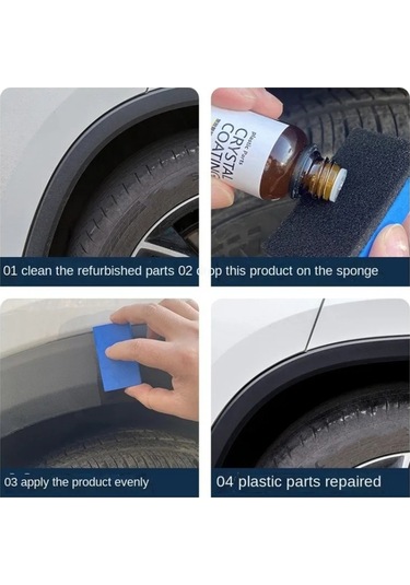 Sones Araba Kristal Kaplama Plastik Yenileme Sıvısı, Kapasite: 30ml