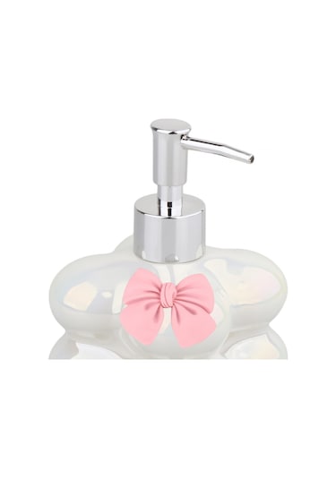 Suntek Duş Şampuanı Beyaz Için Seramik El Sabunu Dispenseri Beyaz