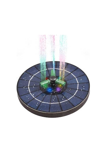 Pazly 360 Derece Dönebilen 4w Renkli Güneş Enerjili Çeşme Pompası Nozullu