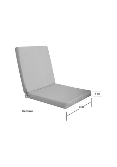 Dekosoy Sandalye Minderi 90cmx45cm Saxmavi