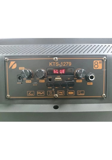 Kts-1279 Telsizli 8 Ses Sistemi Kablosuz Mikrofon Taşınabilir Şarjlı Hoparlör