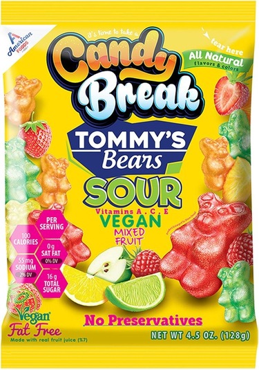 Karışık Meyveli Ekşi Yumuşak Şeker 128 Gr X12 Paket Tatlı Ve Eğlenceli Atıştırmalık