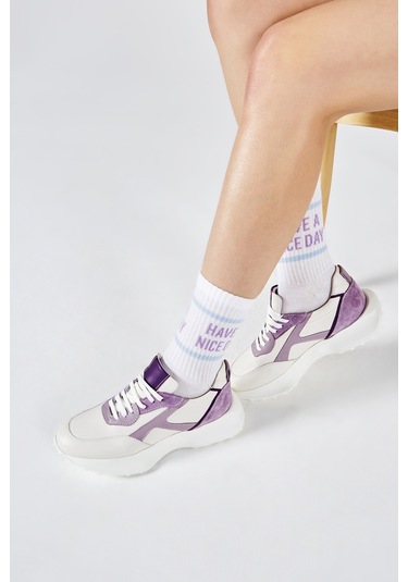 Valmenti Laura Kadın Lila Multi Hakiki Deri Sneakers & Spor Ayakkabı 957 39180 Bn Ayk Y23 Lila