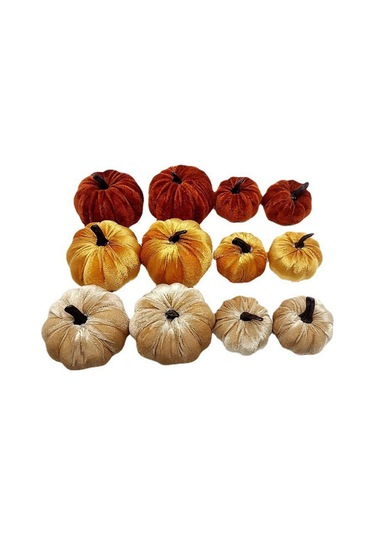 Suntek 12x Kadife Kabaklar Sonbahar Festivali Dekorasyonu Için