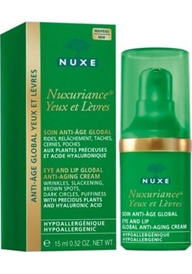 Nuxe Nuxuriance Yeux Et Levres Yaşlanma Karşıtı Yoğunlaştırıcı Göz ve Dudak Kremi 15 ML