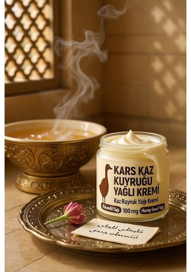 Kars Kaz Yağı Kuyruk Yağlı Masaj Kremi Jel 100 Mg Hemp See Oil,ardıç,karanfil,biberiye Yağı Içeren Masaj Kremi Jel