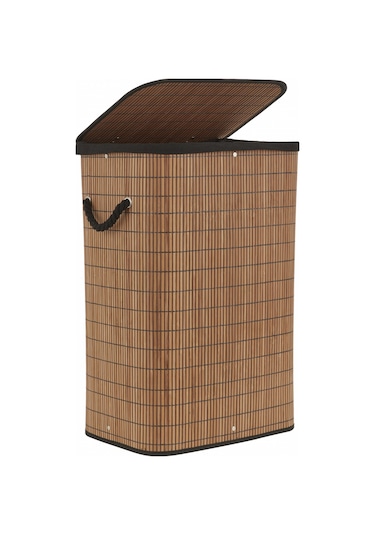 Karaca Home Gillina Bambu Kirli Sepeti 40x30x59 Cm Kahve