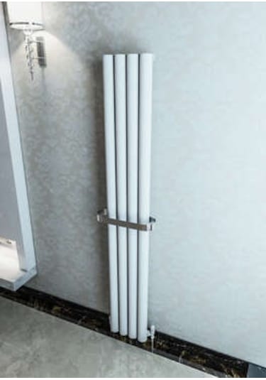 Warma Ula Dikey Alüminyum Radyatör 275x1800 Pütürlü Beyaz Ral 9016