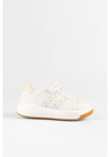 Vicco Pukky Işıklı Kız Okul Öncesi Beyaz Sneaker Beyaz