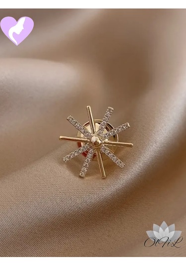 Olfil Broş-mini Kar Tanesi Yıldız Pırıltı Tarz Elegan 213791216 Altın Rengi