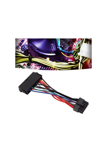 Mufunye Lenovo Q77/b75/a75/q75 Anakartı İçin 24pin Atx'den 14pin'e Çevirici Kablosu, 18awg Bakır Tel, 15cm Uzunluk, Plug & Play Güvenlik Kilitli
