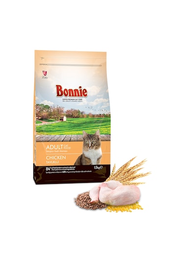 Bonnie Tavuklu Yetişkin Kedi Maması 1500 G