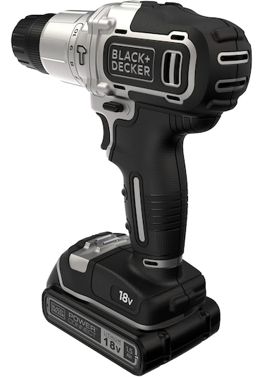 Black+Decker BDCHD18SC1K-QW 18V Tek Akülü Darbeli Vidalama Matkap