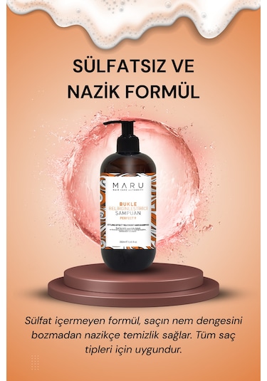Maru Kıvırcık Saçlar Için Bukle Belirginleştirici Şampuan 250 ML