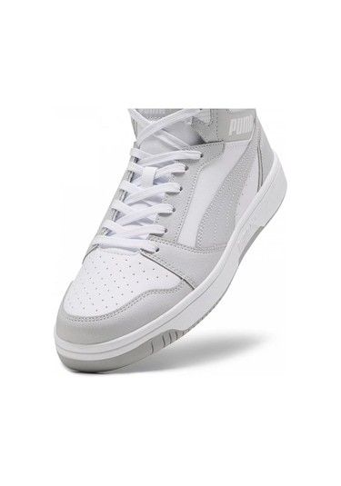 Puma Rebound V6 White-ash Gray Unisex Spor Ayakkabısı 392326-05 Çok Renkli
