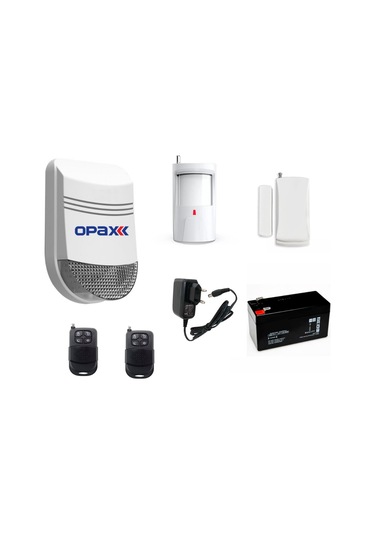 Opax Bgr-06 Ekonomik Kablosuz Alarm Sistemi (Siren+Pır+Manyetik)