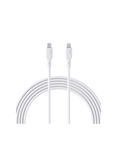 Aukey Cb-ncl1-wh Naylon Örgülü 3a 480mbps Type-c Lıghtnıng Kablosu 1.8mt