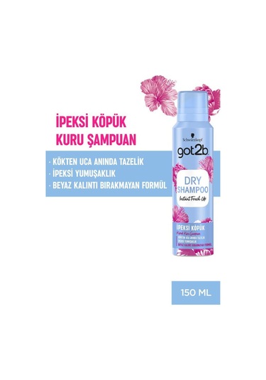 Schwarzkopf Got2b Fresh It Up İpeksi Köpük Kuru Şampuan 150 ML