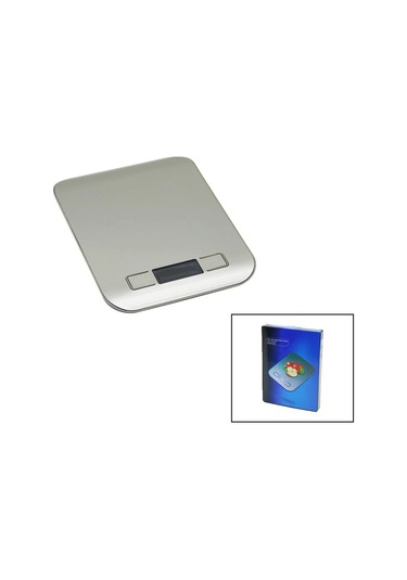 3 Kapasite 1000-3000-5000gr/1gr 180x140x18mm Dijital Platin Mutfak Terazi - Tartı Pilli 2pcs İnce Çok Renkli