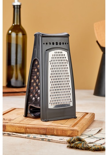 Cooker Lüx Model Hazneli Paslanmaz Çelik Rende Ckr3379-siyah Beyaz