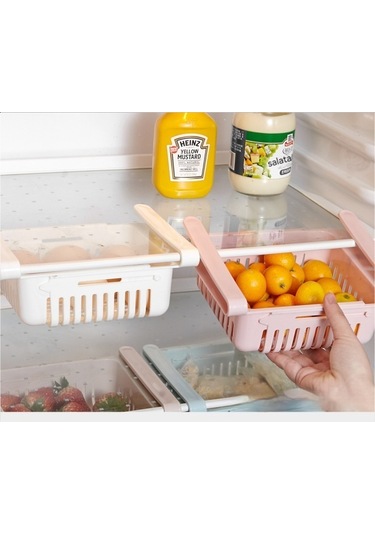 Yystore Buzdolabı Depolama Sepeti Tazelik Koruma Fonksiyonu Geri Çekilebilir 3 Adet
