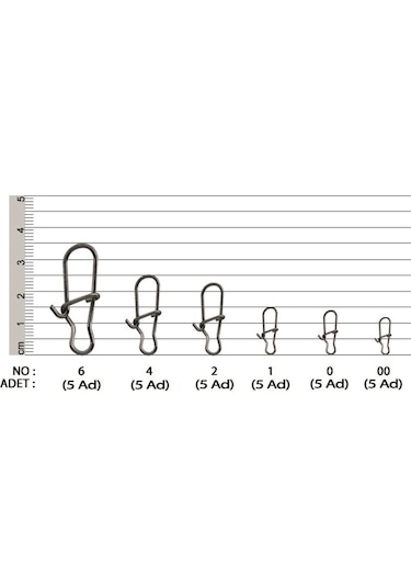 Ef&Fe Nıce Snap-Rapala Klips -Staınless Steel- 2-1-0-00 - Numara