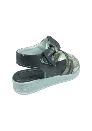 Ortopedikal Grafen Kız Çocuk Sandalet Taşlı Şeffaf Abiye Fantazi (539000411) Platin