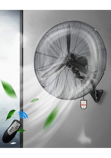 Ventus 30" Vantilatör 200w Duvar Tipi Kumandalı 75cm Çap