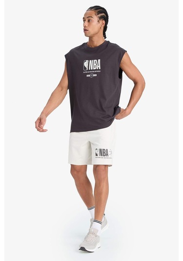 DeFactoFit NBA Wordmark Standart Fit Kısa Paça Şort E2187AX25SMBG810