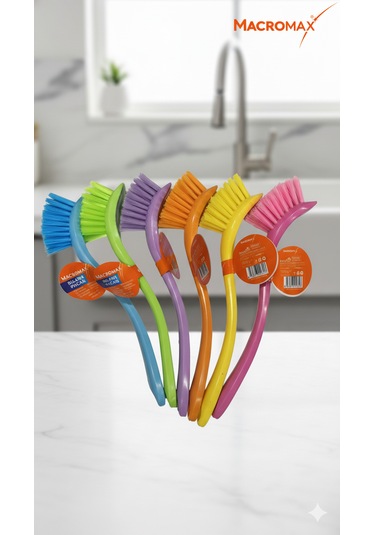 6'lı Rengarenk Bulaşık Fırçası