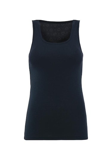 Blackspade 1266 Bayan Siyah Kalın Askı Thermal Atlet