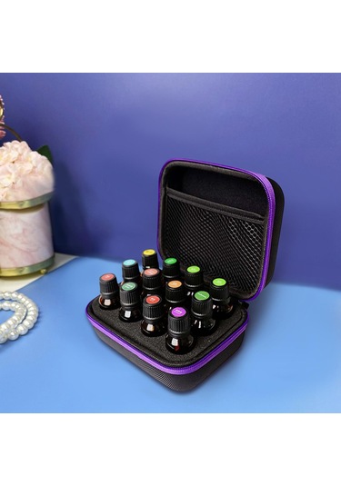 Suntek Seyahat 12 Yuvalı Uçucu Yağ Taşıma Çantası Saklama