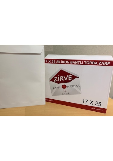 Torba Zarf 17x25 110 Gam 1.Hamur Silikonlu 1000 Adet
